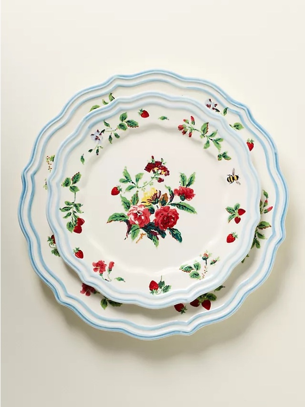 NIB Camille Stoneware Dessert Plates, Set of 4 /